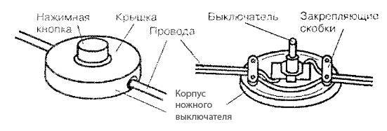 Схема подключения выключателя для настольной лампы